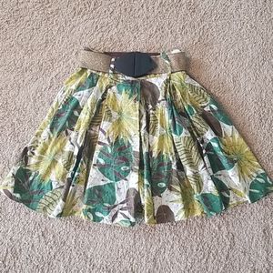 Safari Print Mini Skirt